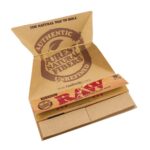 RAW Classic Artesano King Size with Tips Built-in Rolling Tray 1 Pack
