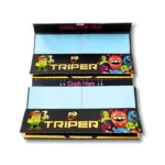 Triper Double Flip Tray Rolling Paper With Tips 1 Pack