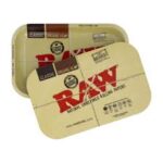 RAW Classic Rolling Tray with Classic Magnetic Tray Cover Metal Small